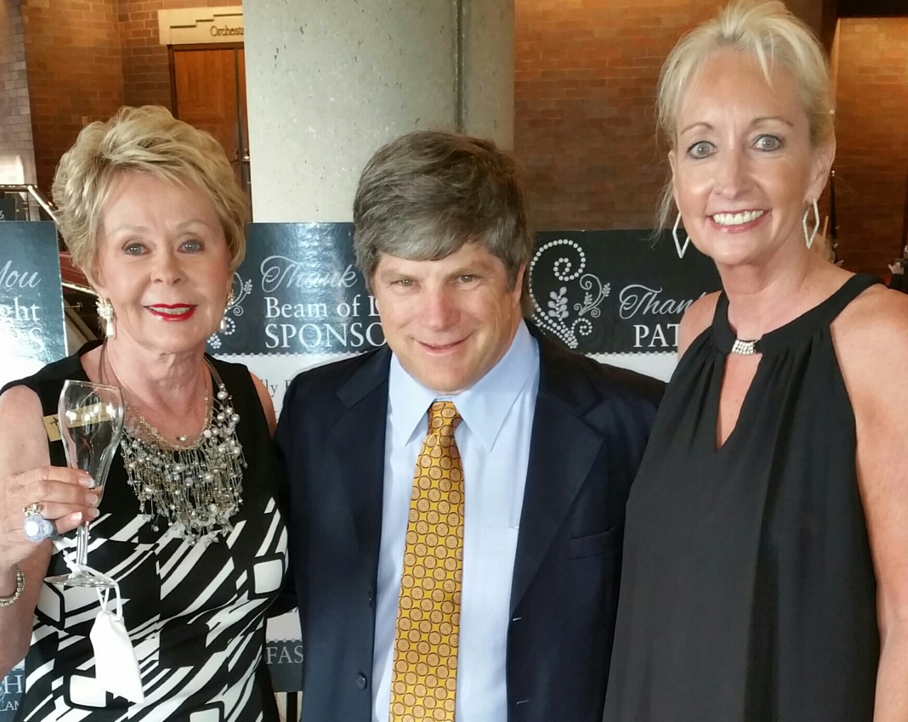 L to R Donelda Gallagly, Andrew Meyers, Connie Gage